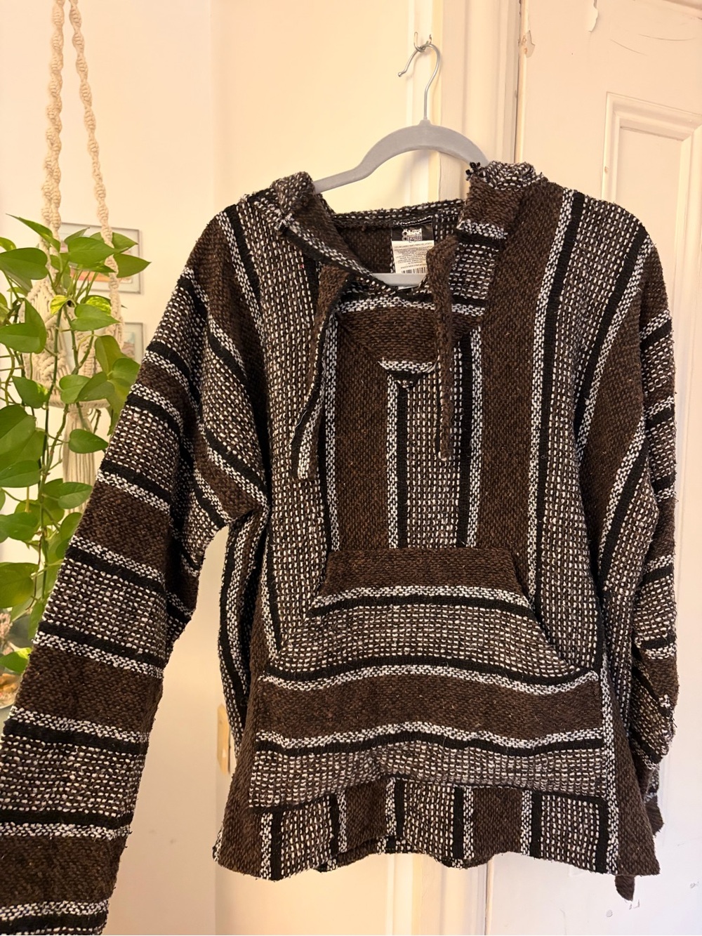 Brown Baja Hoodie Sweater- Size L